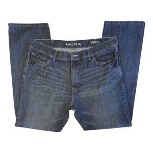 NAUTICA Relaxed Fit Dark Wash Denim Blue Jeans Men’s Size 40x32